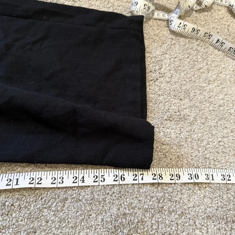 Halara Black Drawstring Pocket Wide Leg Baggy Casual Linen-Feel Pants Medium